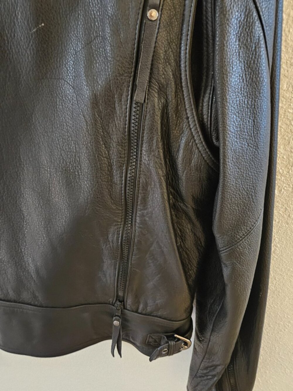 Vintage Harley Davidson Leather Jacket Vented Nevada Removable Liner M {#916-1} - Picture 4 of 16